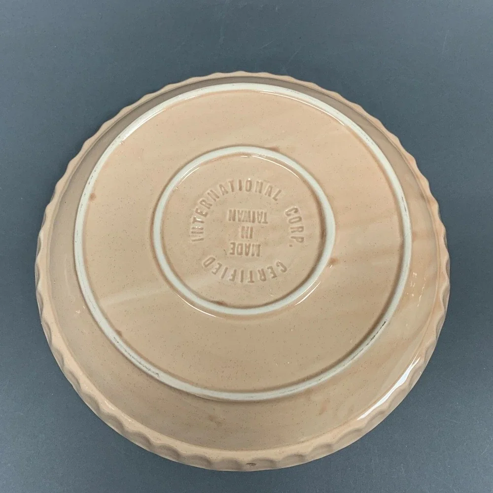 Certified International Corp Apple Pie Keeper Storage‎ Plate Dish 11 1/4 across